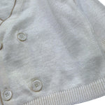Manuel & Frank Cardigan Tinta Unita con Contrasti per Neonato MF4403 PANNA MANUEL & FRANK 