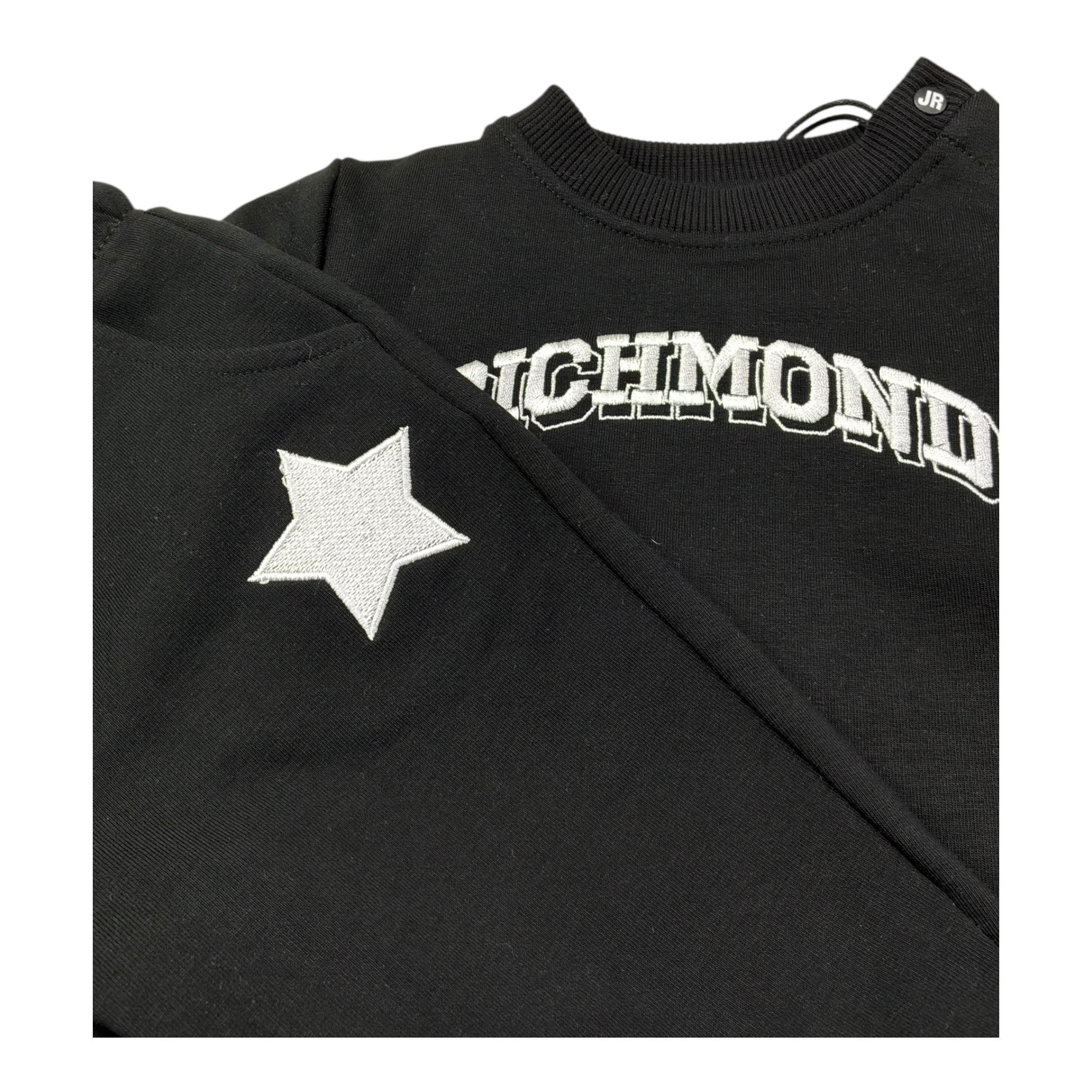 John Richmond Completo 2 Pezzi Felpa-Pantalone Tinta Unita per Neonato RIP26136CF NERO JOHN RICHMOND 