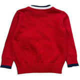 Trussardi Cardigan Tinta Unita Scollo A V per Neonato TIP26007CD ROSSO TRUSSARDI 