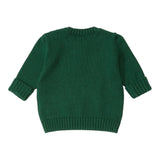 RALPH LAUREN maglia girocollo tinta unita con ricamo cane Verde per Neonato 320951156001 VERDE RALPH LAUREN 