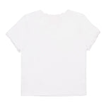 Diesel T-Shirt Girocollo Tinta Unita con Ricami per Bambina K00636 BIANCO DIESEL 