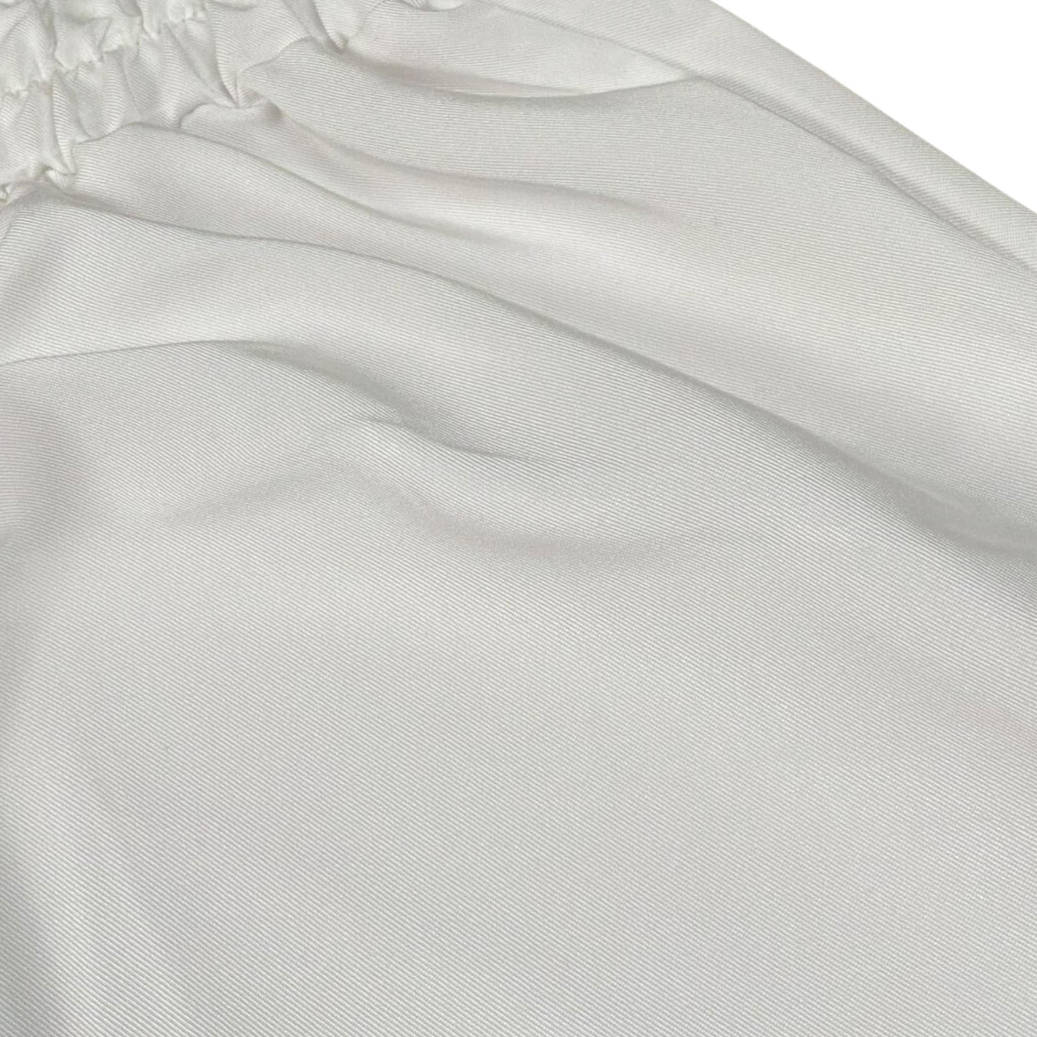 Magil Pantalone Tinta Unita Modello A Palazzo per Bambina FN25018 BIANCO MAGIL 