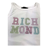 John Richmond Canotta Tinta Unita con Brillantini per Bambina RGP25211CN BIANCO JOHN RICHMOND 