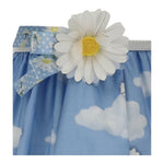 Monnalisa Abito Bicolore con Fantasia Margherite per Neonata 119900 BIANCO MONNALISA 