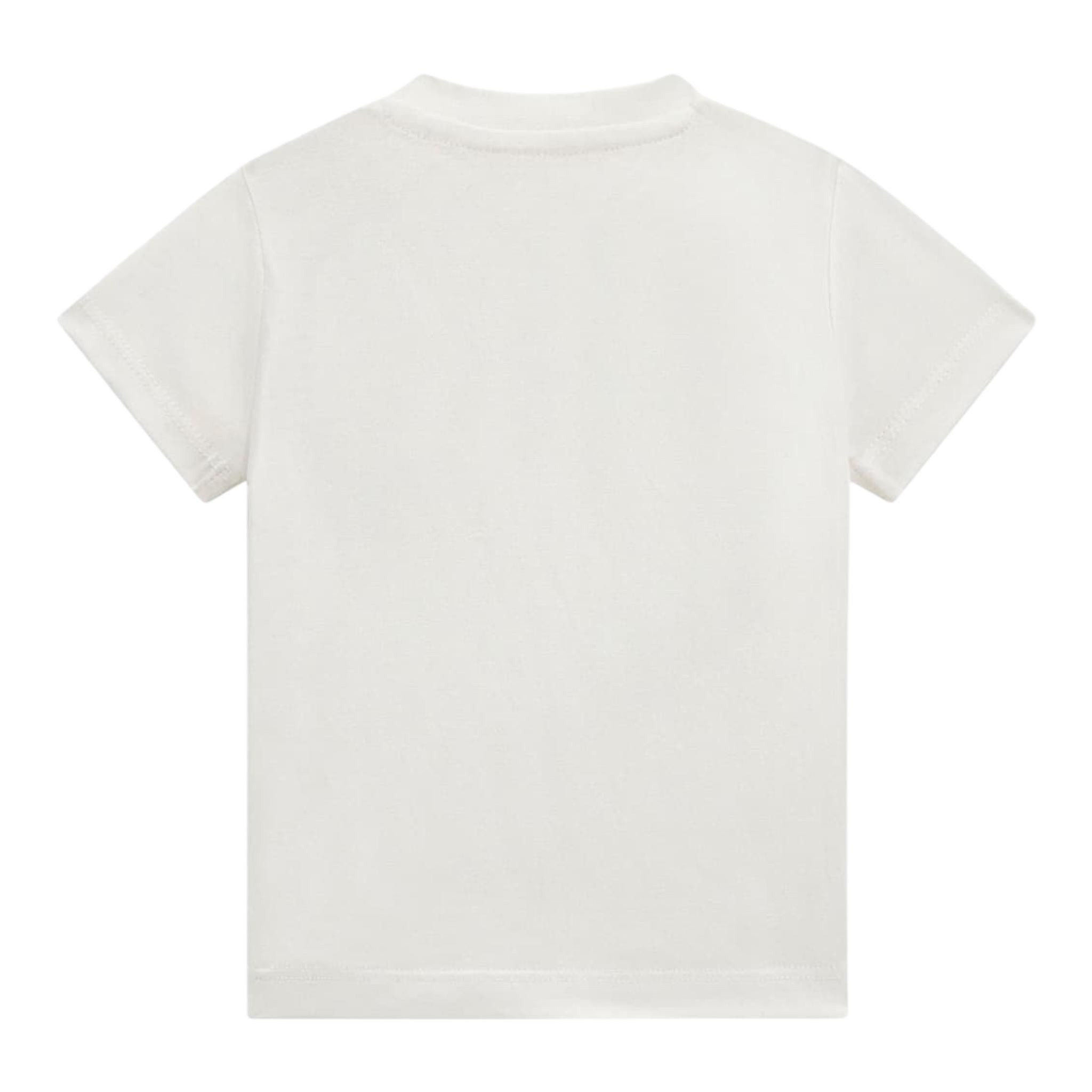 Guess T-Shirt Gircollo Tinta Unita con Stampa per Neonato I5RI03I3Z14 BIANCO GUESS 