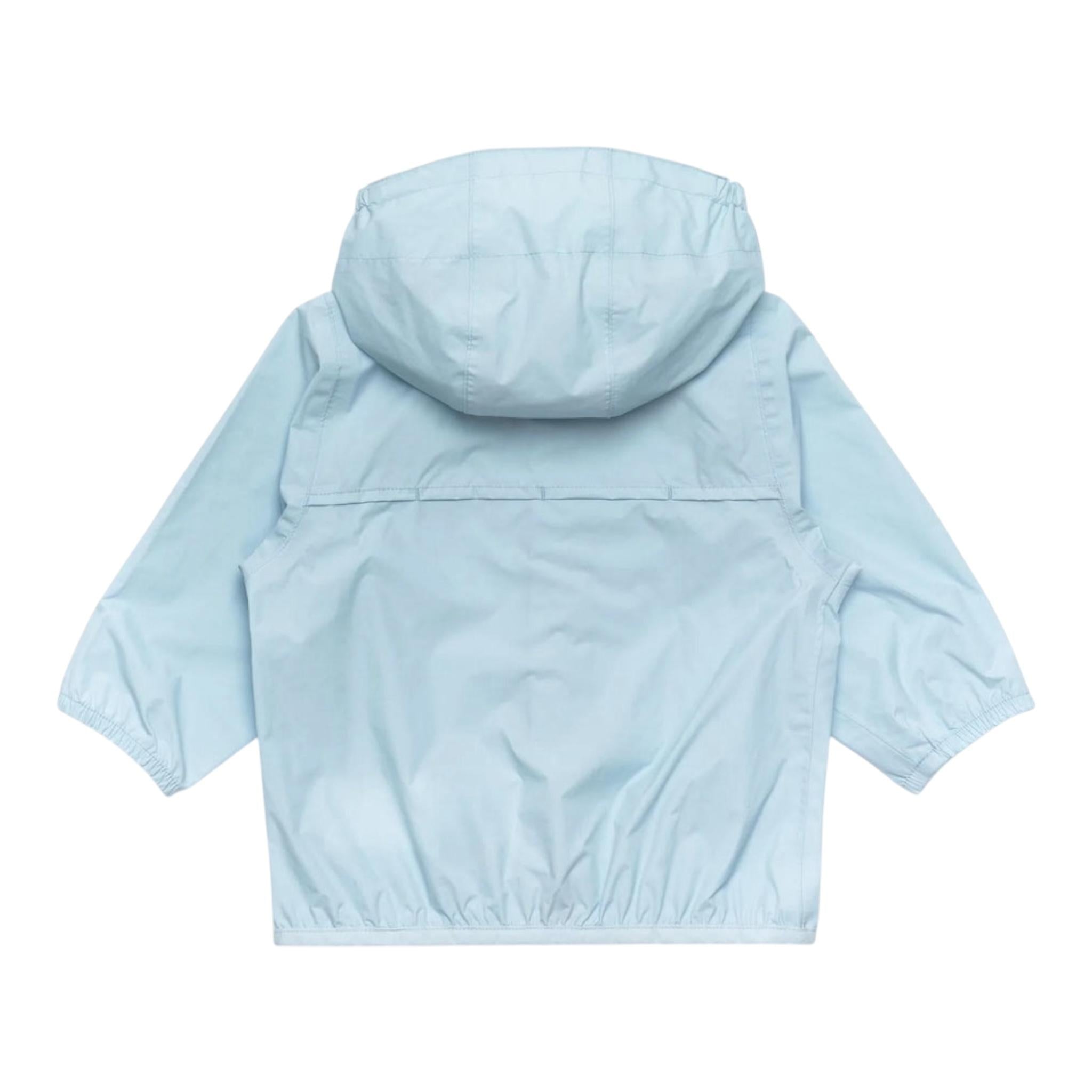 K-Way Giubbino Tinta Unita con Zip E Cappuccio per Neonato K2137XWXXXX AZZURRO K-WAY 