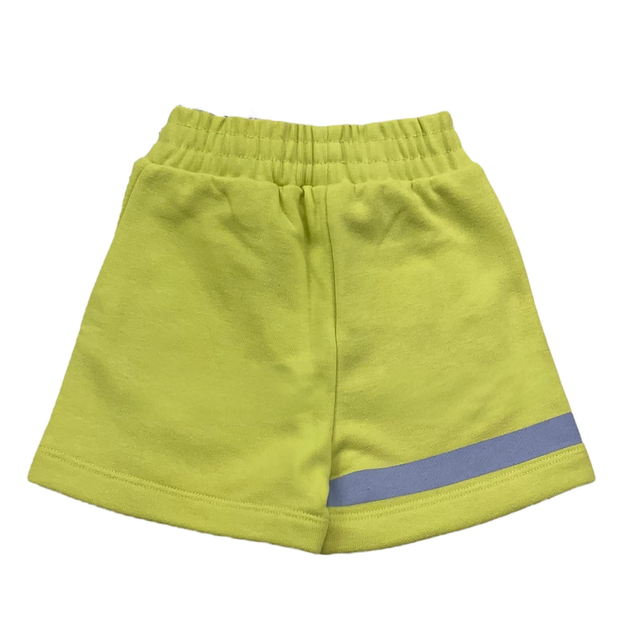 Iceberg Bermuda Felpa Tinta Unita con Stampa per Neonato BFICE5102B VERDE ICEBERG 