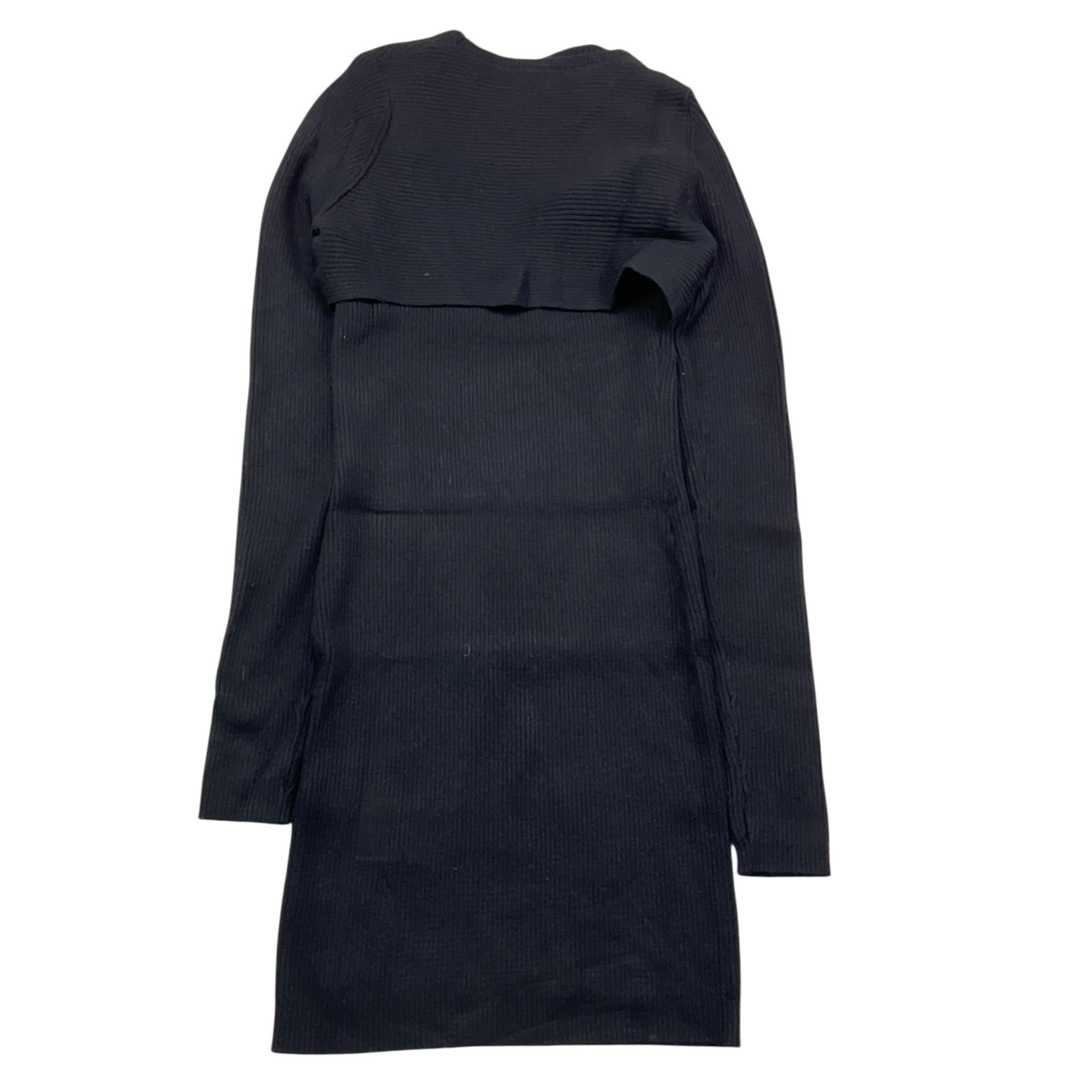 LIU JO abito mezza manica tinta unita con scaldacuore Nero per Bambina GF4196X NERO LIU JO 