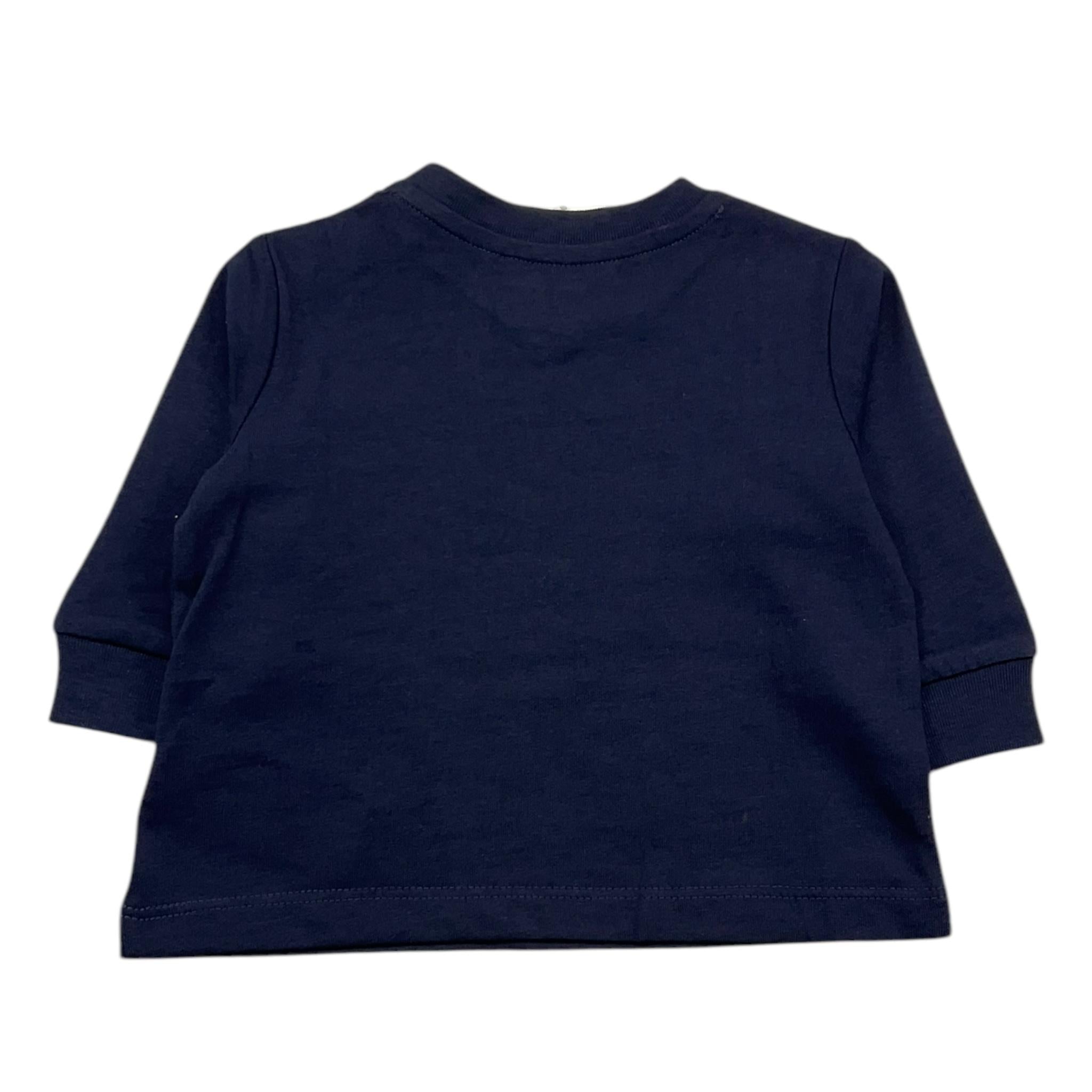 RALPH LAUREN shirt girocollo tinta unita con polsini Blu per Neonato 320843804002 BLU RALPH LAUREN 