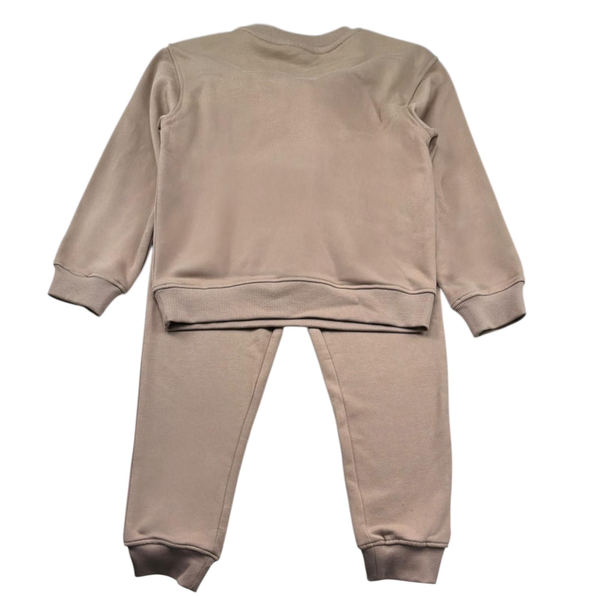 Just Cavalli Completo 2 Pezzi Felpa-Pantalone Tinta Unita per Bambino JBP26022CF BEIGE JUST CAVALLI 
