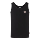Levi'S Canotte Girocollo Tinta Unita con Logo per Bambina 3EK116 NERO LEVI'S 