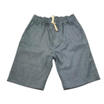 Please Bermuda Tinta Unita con Elastico In Vita per Bambino RE49130B73 AZZURRO PLEASE 