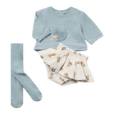MAYORAL completo 3 pz felpa-coulotte-calze Azzurro per Neonata 2816 AZZURRO MAYORAL 