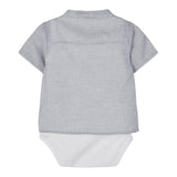 Name.It Camicia Mezza Manica Fantasia A Quadretti Blu Per Neonato
