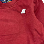 K-WAY shirt girocollo tinta unita con logo Bordeaux per Neonato K6123WWX BORDEAUX K-WAY 