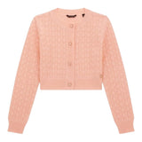 Guess Cardigan Tinta Unita Traforato per Bambina J4RR03Z3CD0 ROSA GUESS 