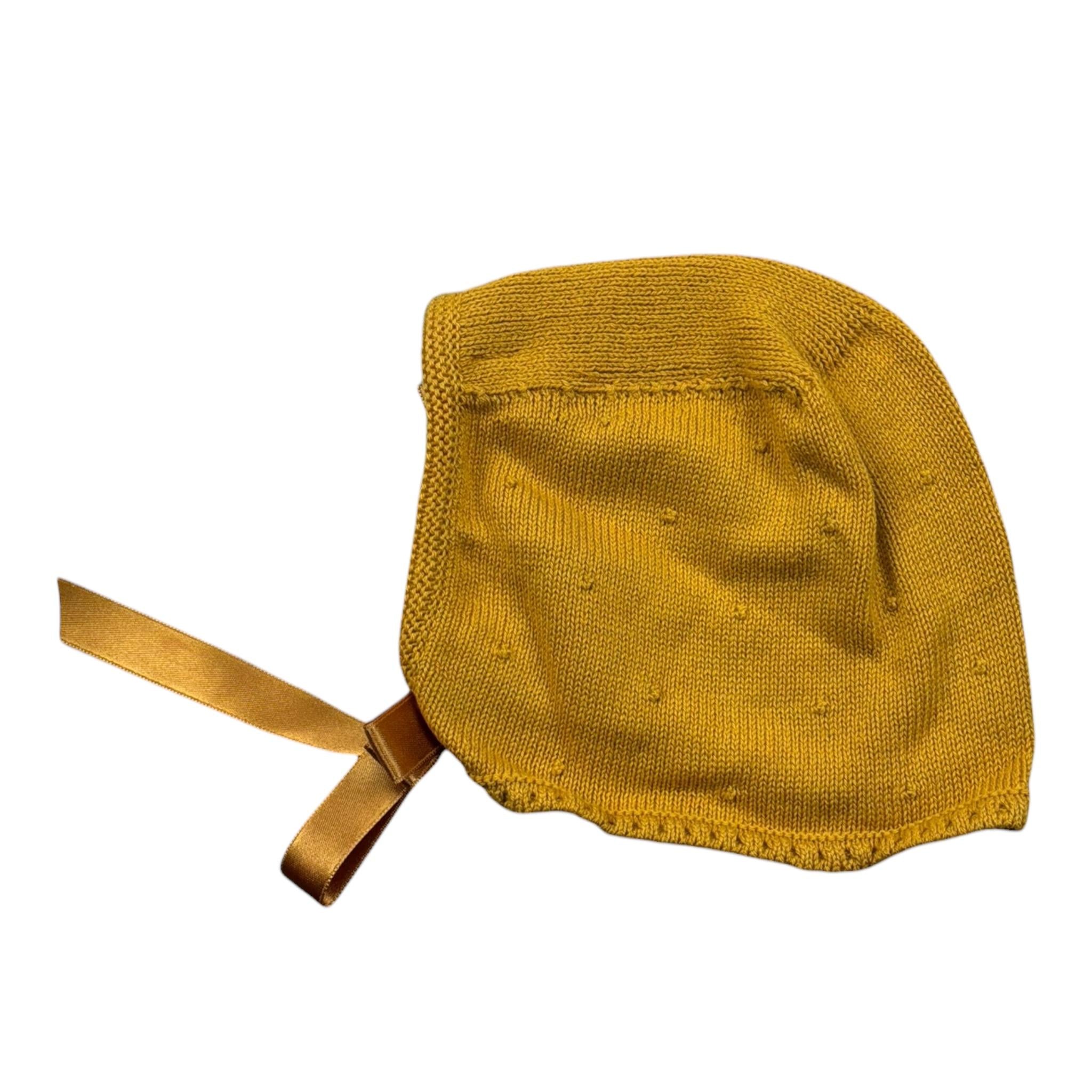 Foque Cappello Tinta Unita con Ricami per Neonata 1911802 GIALLO FOQUE 