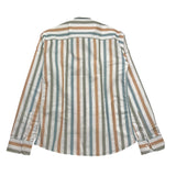 Alessandro Lamura Camicia Tricolore Con Fantasia A Righe Bianco Per Bambino