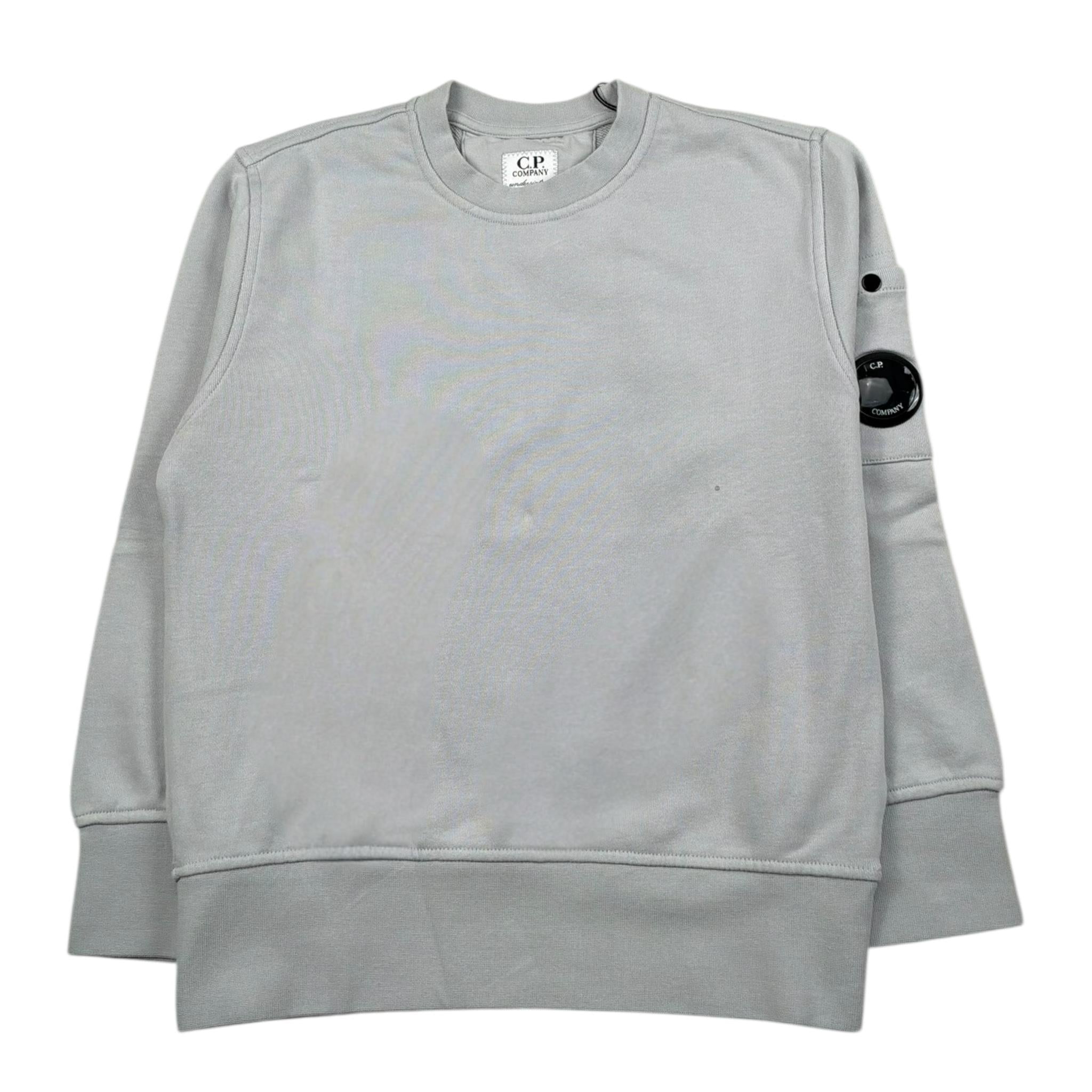 C.P. Company Felpa Chiusa Girocollo Tinta Unita per Bambino CUF00X GRIGIO C.P. COMPANY 