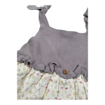 Wedoble Abito Giromanica Bicolore per Neonata V2505404A PANNA WEDOBLE 