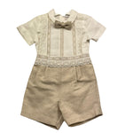 Pontoporponto Completo 2 Pezzi Camicia-Bermuda per Neonato 6135 BIANCO/BEIGE PONTOPORPONTO 