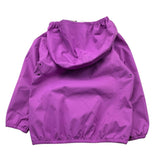 K-Way Giubbino Tinta Unita con Zip E Cappuccio per Bambina K4125CWW VIOLA K-WAY 