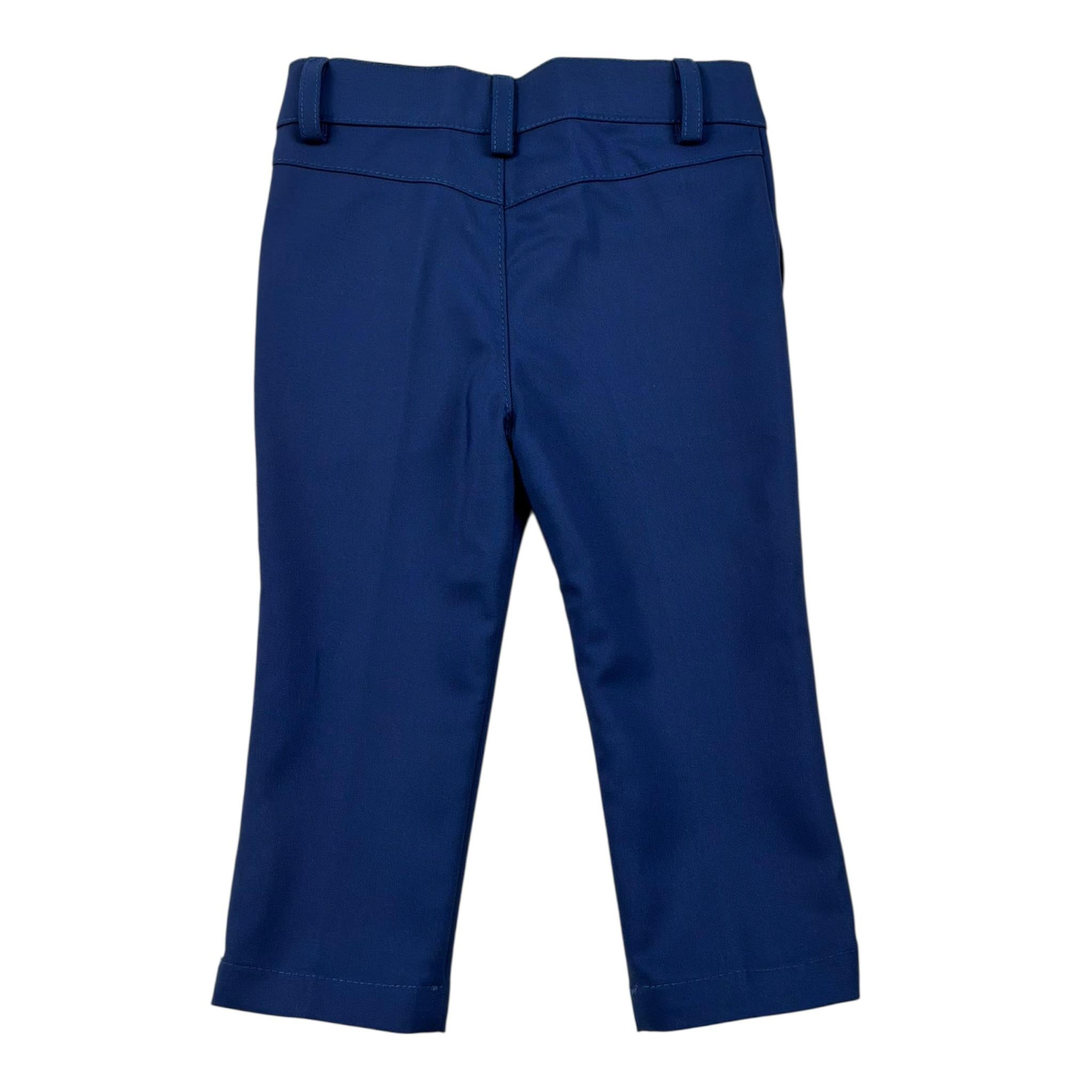 Ambaraba Pantalone Tinta Unita con Girovita Regolabile per Neonato FM36052 BLU AMBARABA 