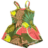 F**K Tuta Intera Corta Giromanica Stampa Fantasia per Bambina FJ25G5D MULTICOLOR F**K 