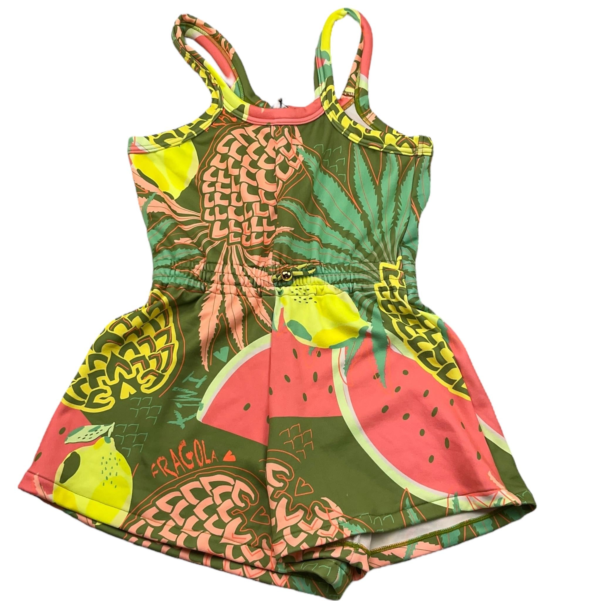 F**K Tuta Intera Corta Giromanica Stampa Fantasia per Bambina FJ25G5D MULTICOLOR F**K 