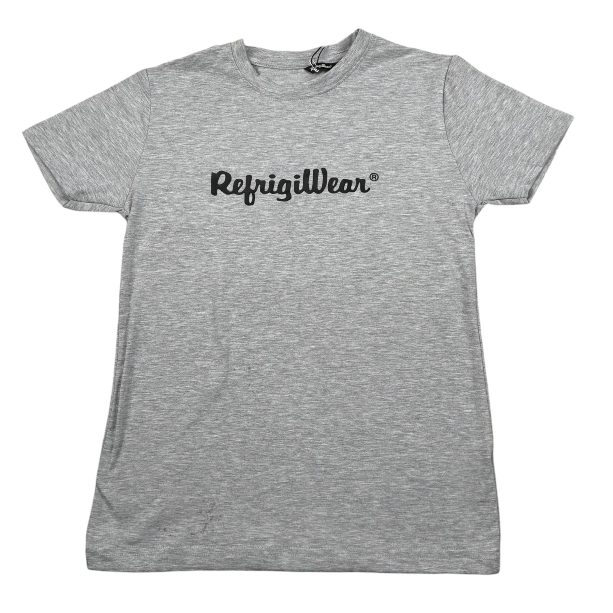 Refrigiwear T-Shirt Girocollo Tinta Unita Constampa per Bambino RW376 GRIGIO REFRIGIWEAR 