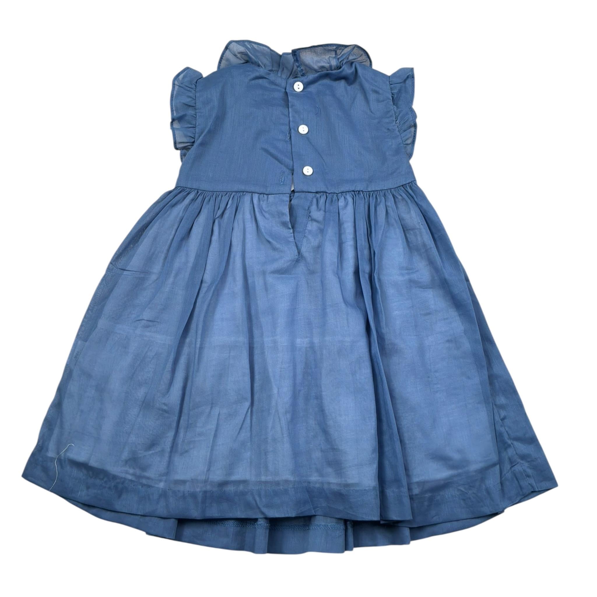 Malvi & Co Abito Giromanica tinta unita Blu per Neonata S24I104VEZ BLU MALVI & CO 