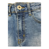Cecyle Short In Denim Tinta Unita Con Girovita Regolabile Blu Per Bambina