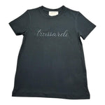 Trussardi T-Shirt Girocollo Tinta Unita con Logo per Bambina TGP26001TS NERO TRUSSARDI 