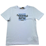 K-Way T-Shirt Girocollo Tinta Unita con Stampa per Bambino K1161YW BIANCO K-WAY 