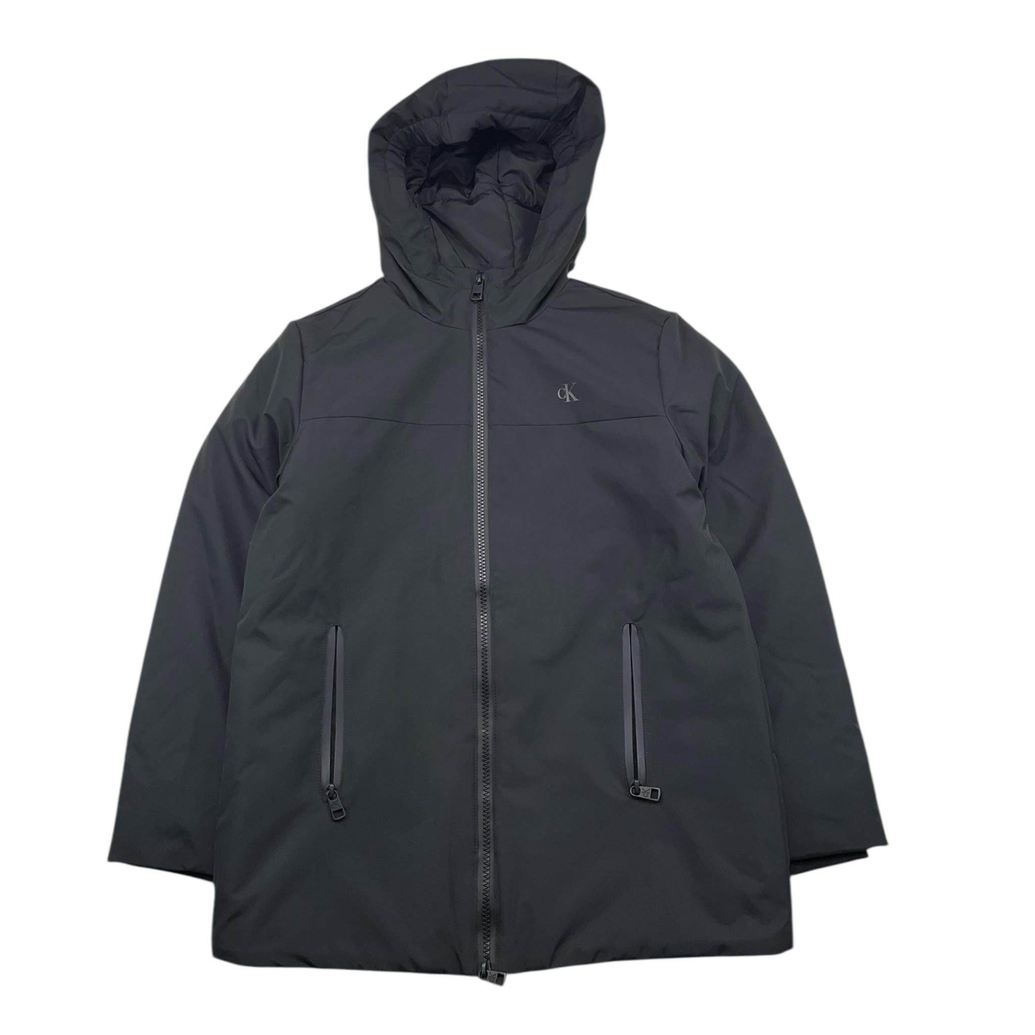 CALVIN KLEIN giubbino tinta unita con cappuccio Nero per Bambino IB0IB02249 NERO CALVIN KLEIN 