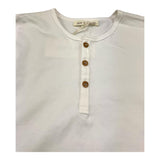 Zhoe & Tobiah Shirt Tinta Unita con Bottoni per Bambino BSE11M PANNA ZHOE & TOBIAH 