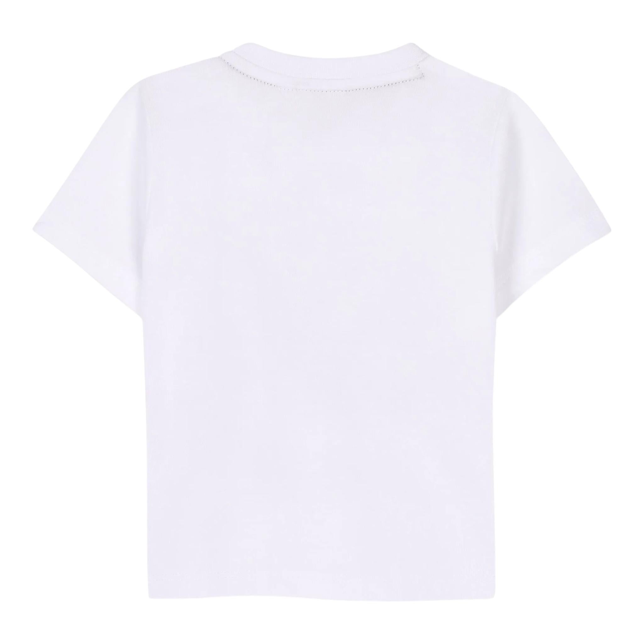 Boss T-Shirt Girocollo Tinta Unita con Stampa per Neonato J52113 BIANCO BOSS 
