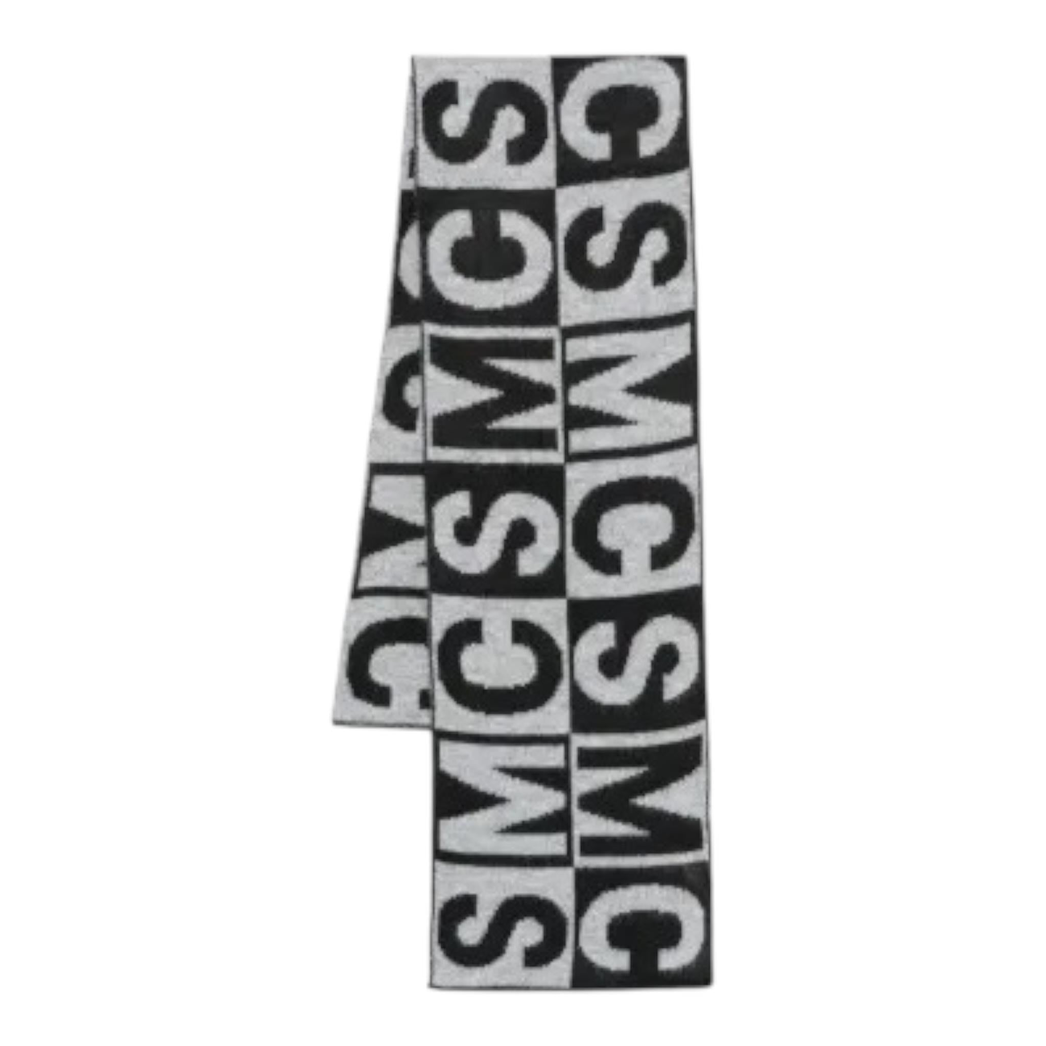 STELLA McCARTNEY sciarpa bicolore con lettere Grigio/nero per Bambino TV0P93 GRIGIO/NERO STELLA McCARTNEY 