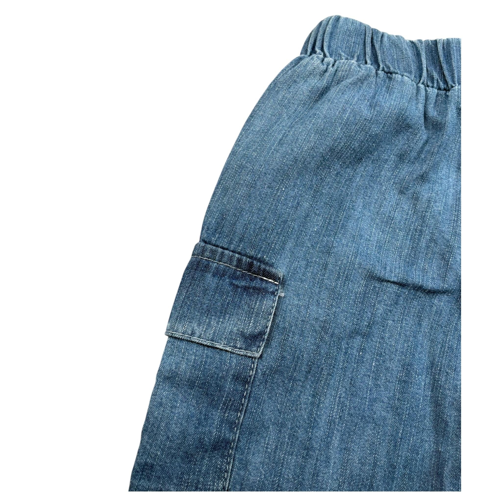 J.O. Milano Bermuda Tinta Unita In Denim per Bambino 574N1 AZZURRO J.O. MILANO 