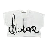 Diadora T-Shirt Modello Crop tinta unita con Stampa Bianco per Bambina S4DIJGTH095 BIANCO DIADORA 