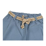 Please Pantalone Tinta Unita Modello Palazzo per Bambina PE66130G71 AZZURRO PLEASE 