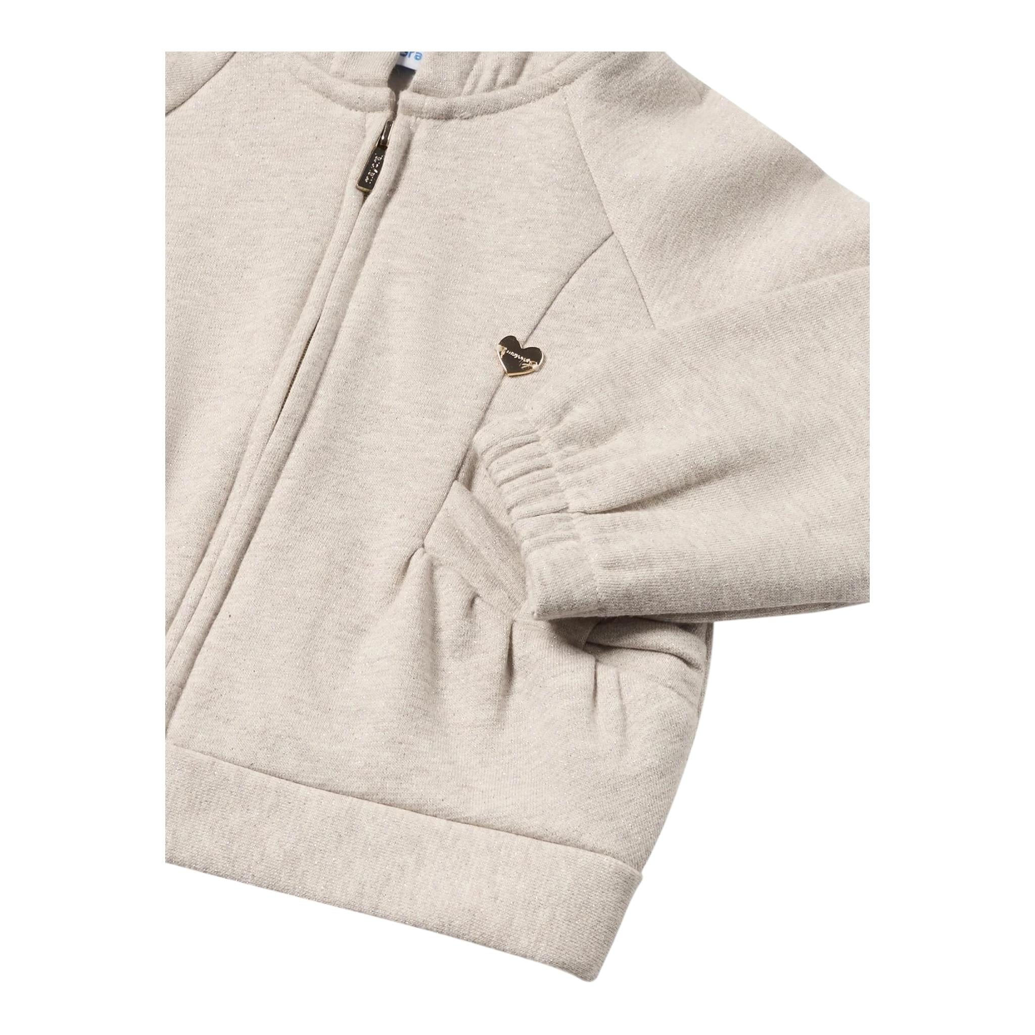 MAYORAL felpa con zip e cappuccio tinta unita Beige per Neonata 2485 BEIGE MAYORAL 