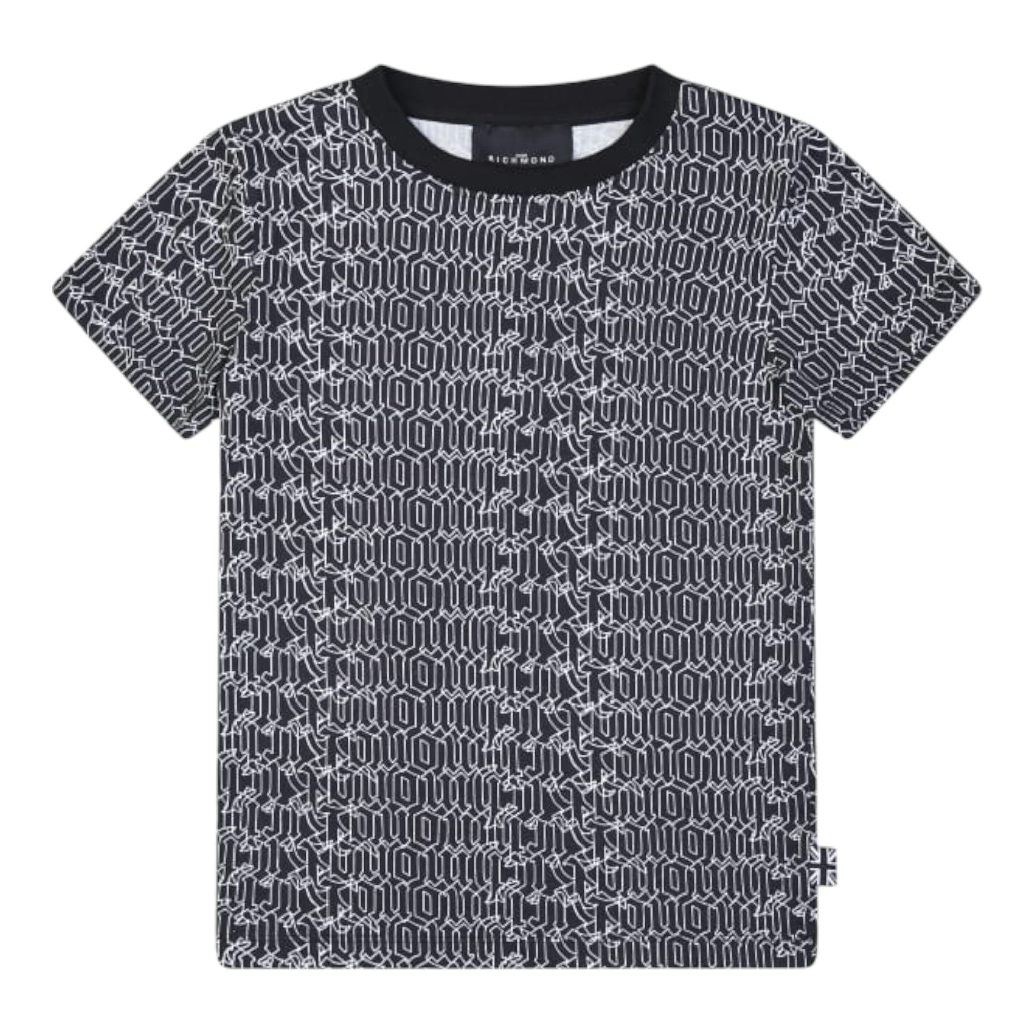 John Richmond Completo 2 Pezzi T-Shirt-Bermuda per Bambino RBP25129CJJ NERO JOHN RICHMOND 