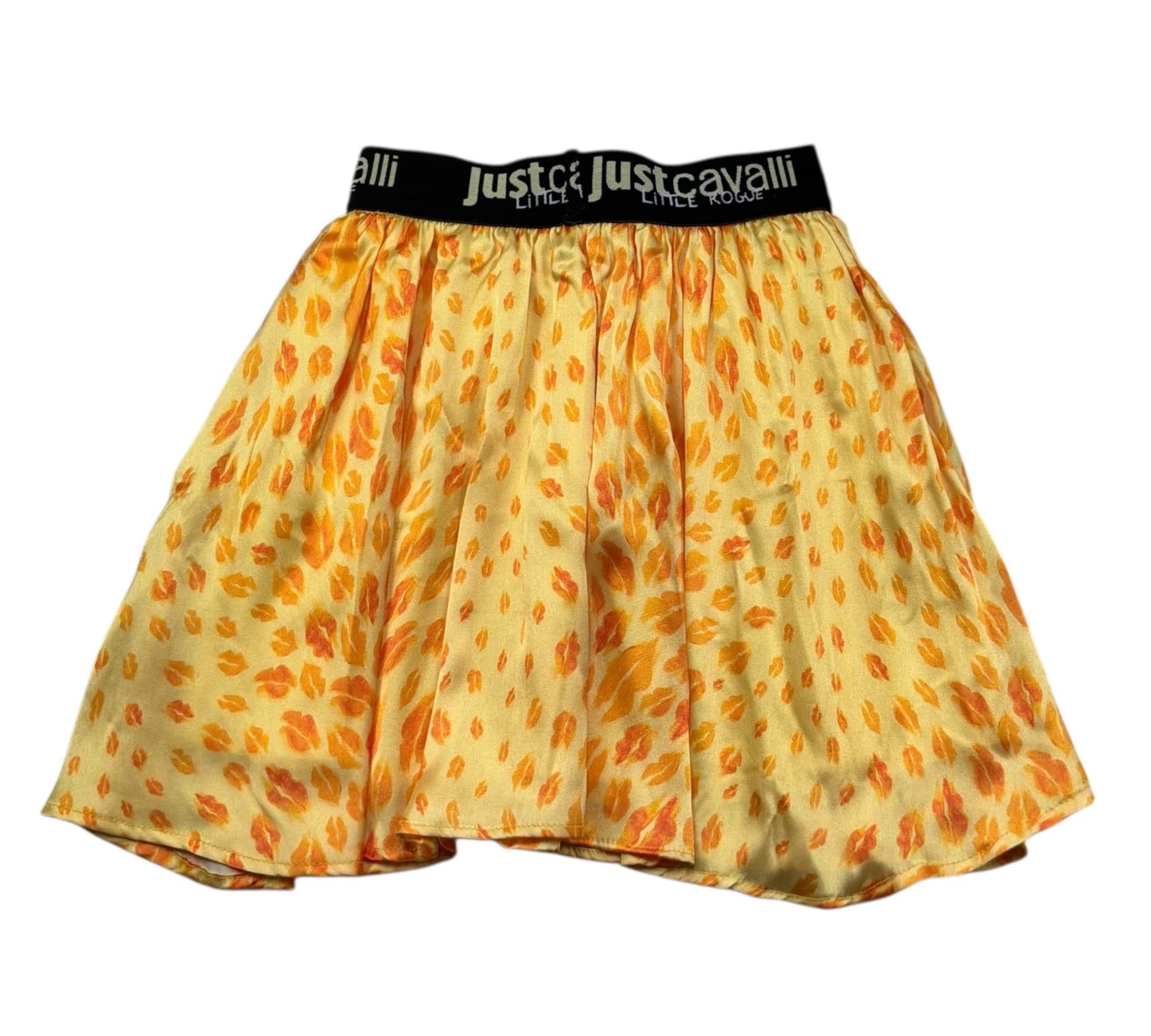 Trussardi Gonna Tinta Unita con Elastico In Vita Logato per Bambina JGP26164GO GIALLO TRUSSARDI 