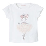 Liu Jo T-Shirt Girocollo Tinta Unita con Stampa per Neonata KA496 PANNA LIU JO 