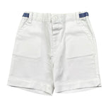 Malvi & Co Bermuda Tinta Unita con Elastico In Vita per Neonato S25B217PNCD BIANCO MALVI & CO 