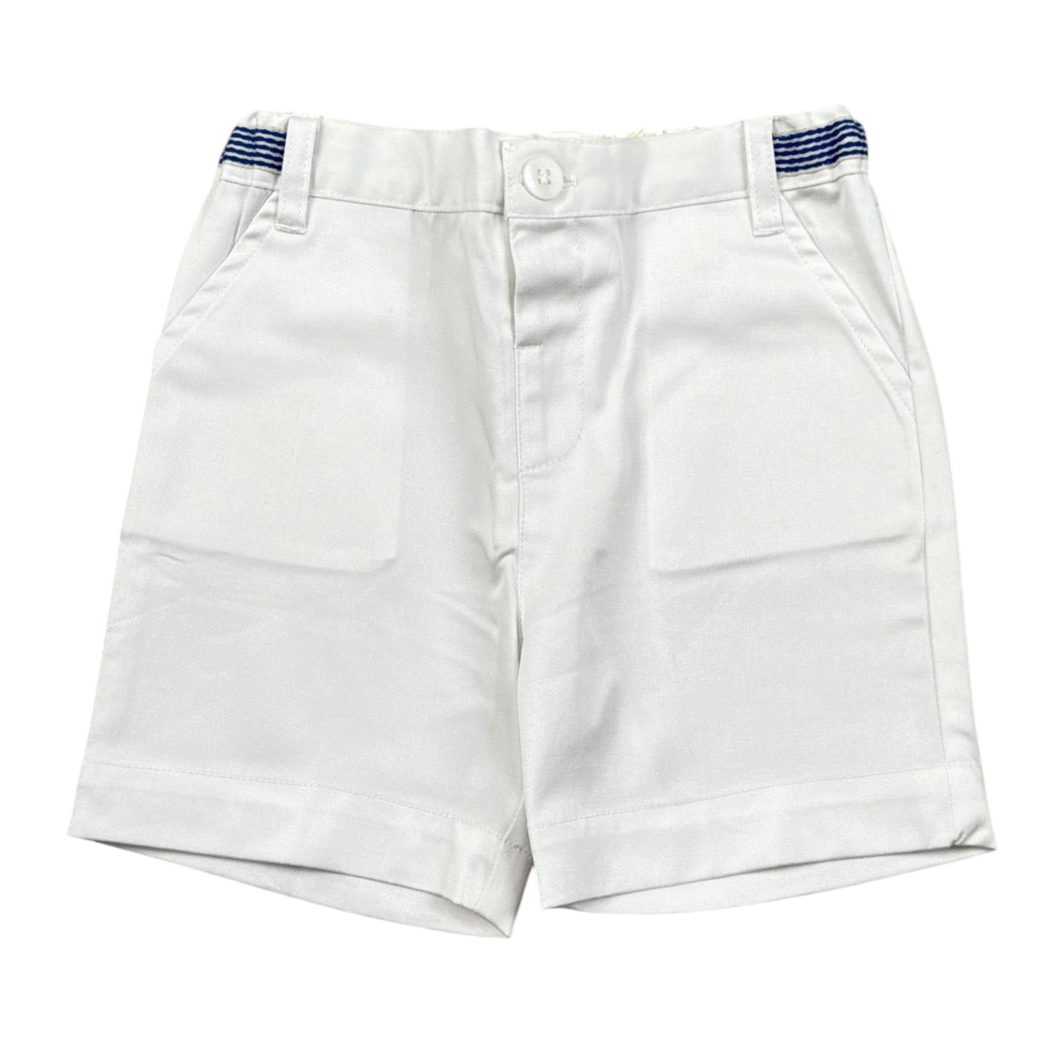 Malvi & Co Bermuda Tinta Unita con Elastico In Vita per Neonato S25B217PNCD BIANCO MALVI & CO 