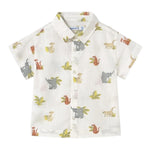 Mayoral Polo Mezza Manica Tinta Unita con Stampa per Neonato 1109 PANNA MAYORAL 