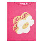 GUESS shirt girocollo tinta unita ocn logo Rosa per Neonata K4YI02K6YW4 ROSA GUESS 