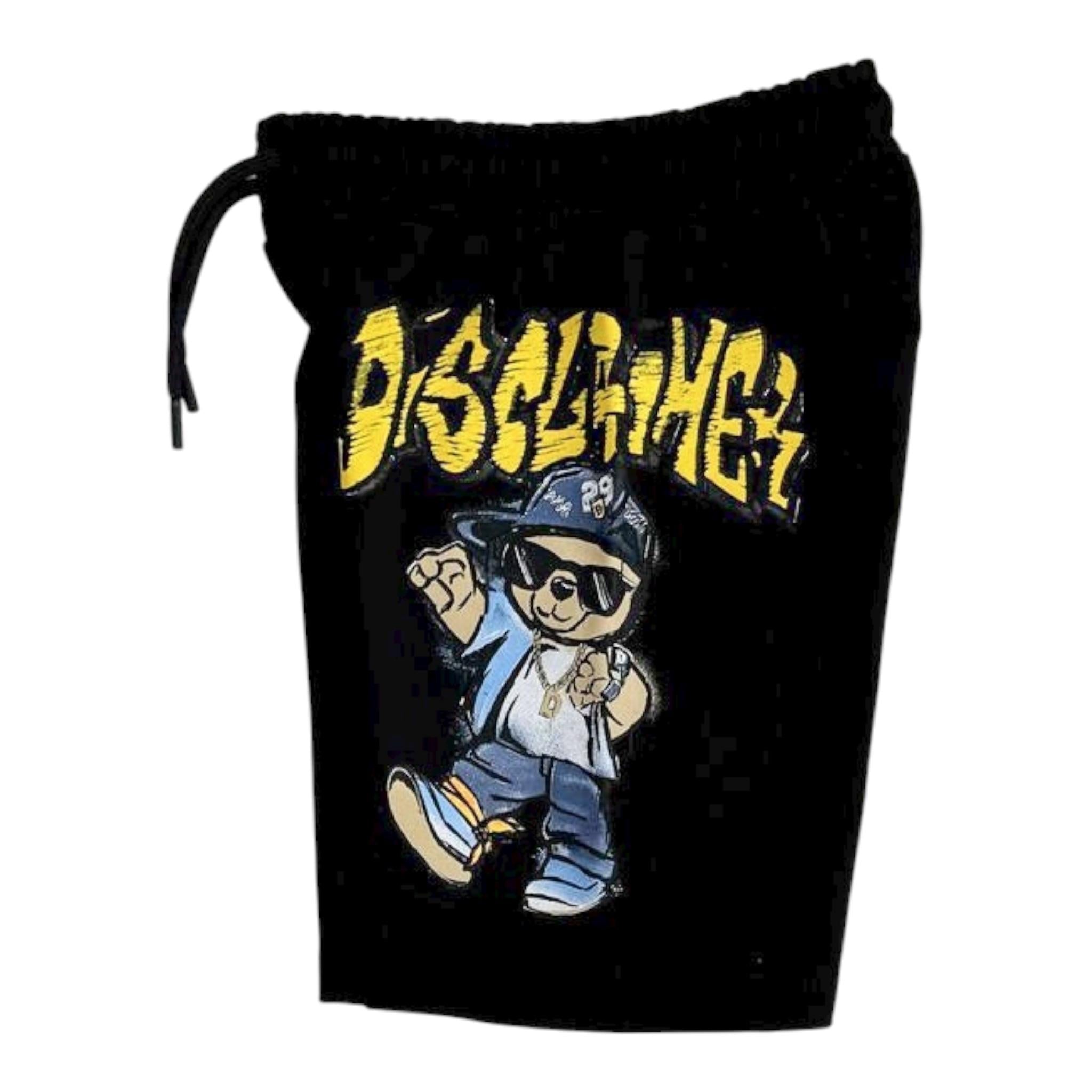 Disclaimer Bermuda Tinta Unita con Stampa per Bambino 25EDK58436X NERO DISCLAIMER 